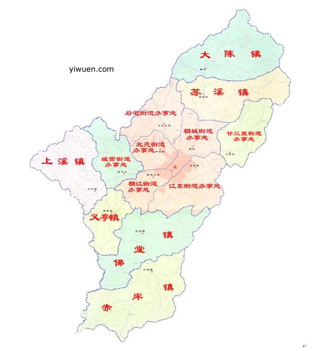 Yiwu map