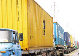 Transportation of containers Yiwu economy