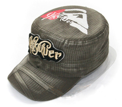 letters embroidered fashion corduroy flat cap casquette de lettres brodées en velours côtelé de la mode à plat