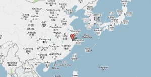 Yiwu in the China map